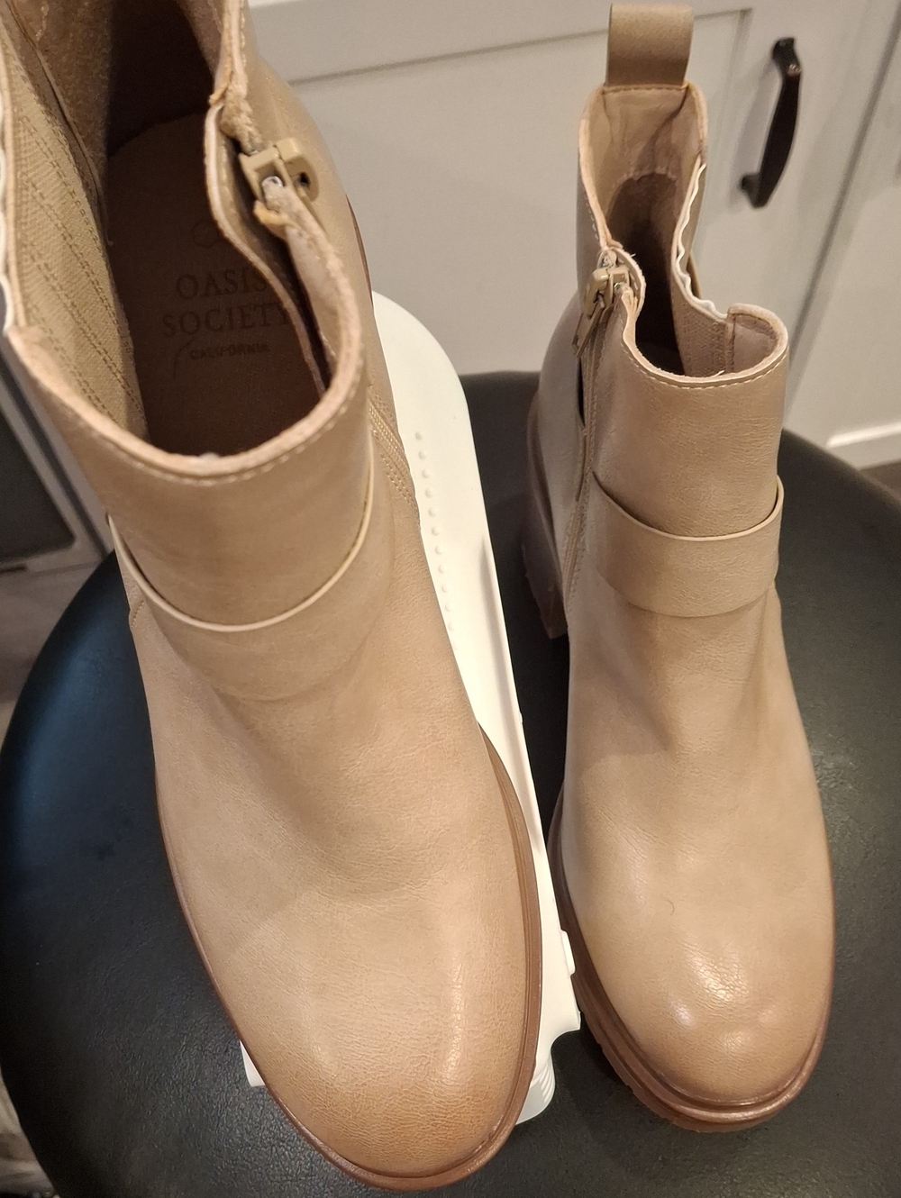 Oasis Society Tan Ankle Boot